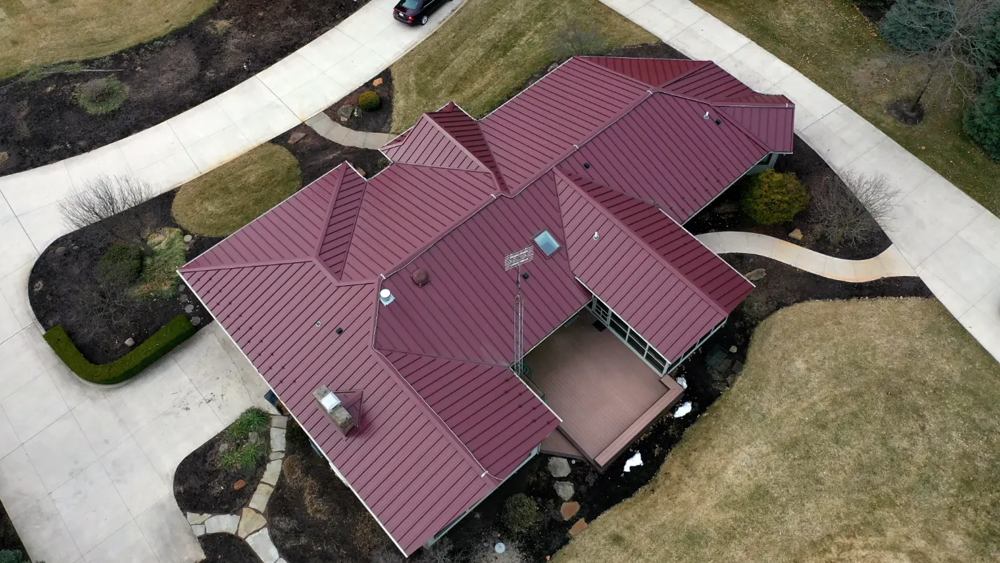 Tarping and dry-in on a Greentown commercial roof